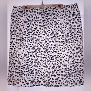 NEW Ann Taylor Loft Leopard Skirt medium petite MP New with tags NWT